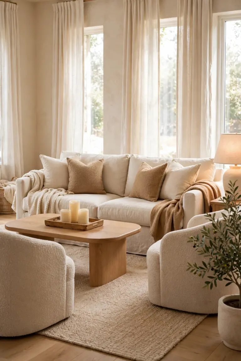 15 Cozy Neutral Living Room Ideas for a Timeless Home